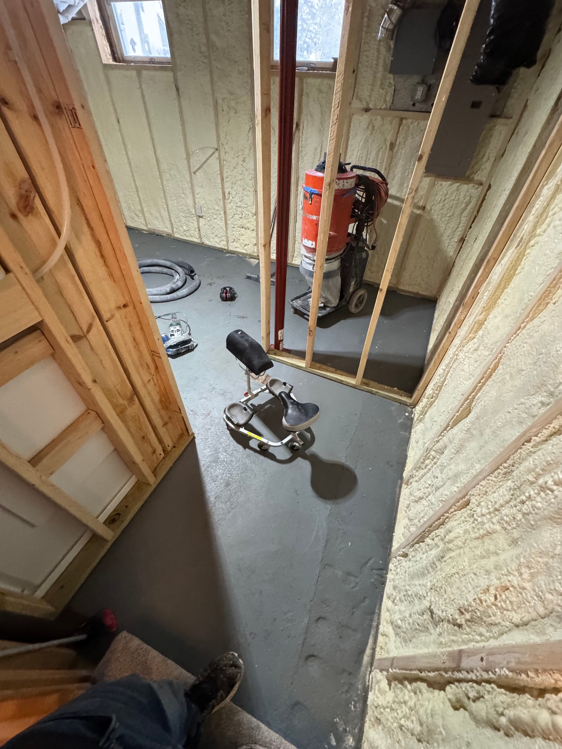 Basement Flooring Upgrade with Flake Floor Systems