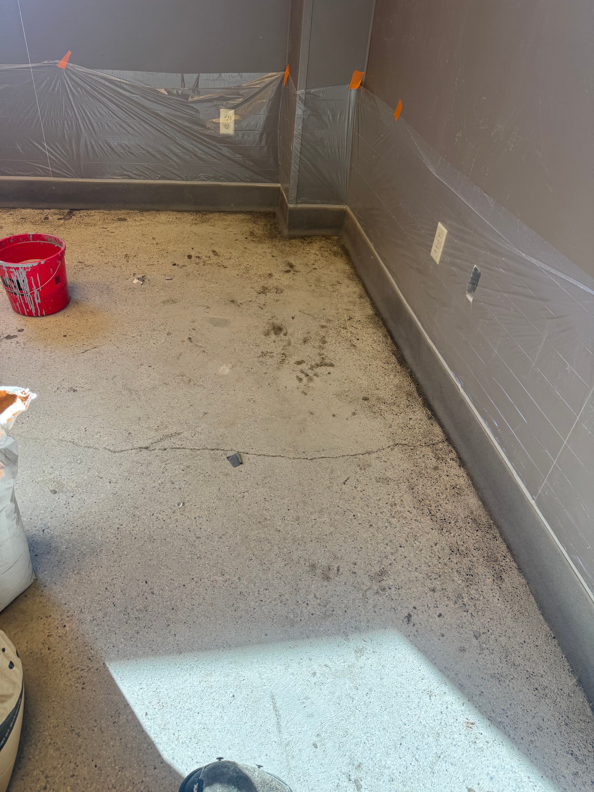 Swift Installation of 200 Feet of 6” Trowel on Cove