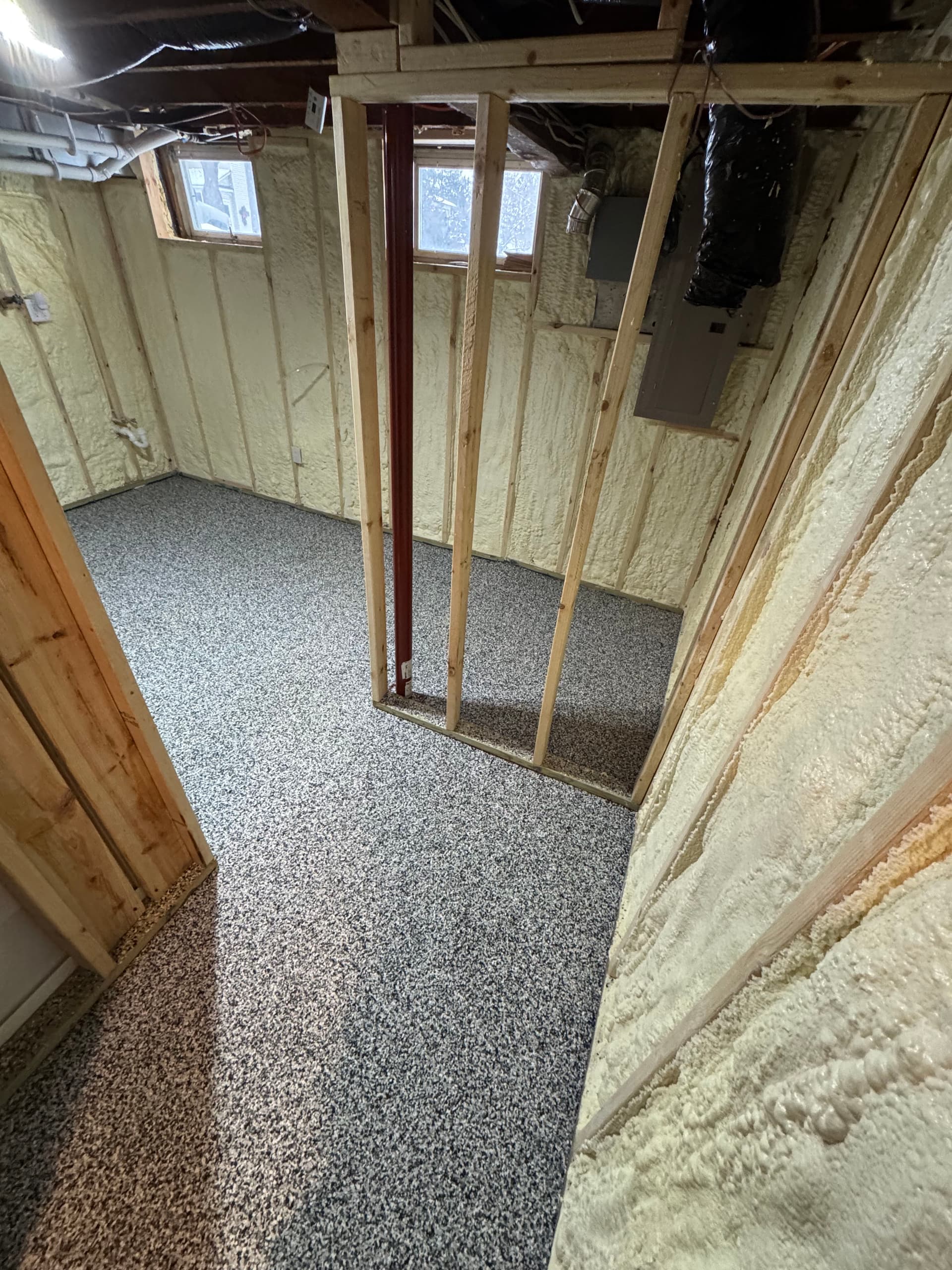 Gallery photos for Basement Flooring Upgrade with Flake Floor Systems: Image #1